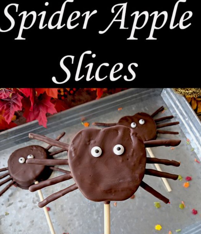 Decorated apple slices