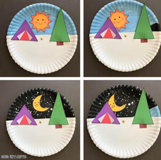 Paper Plate Camping Craft 