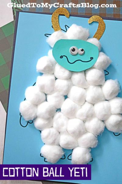 cotton ball yeti