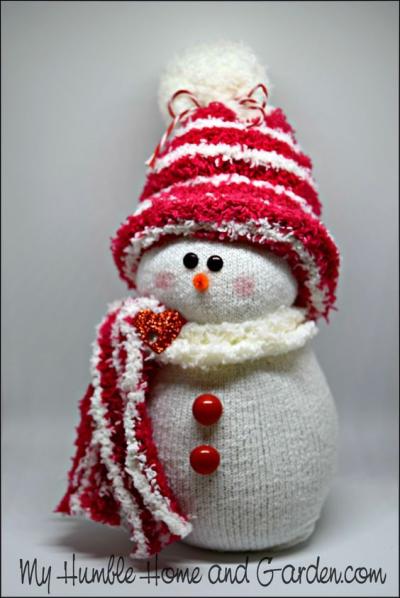 Sock snowman