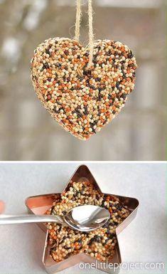 Bird seed ornaments