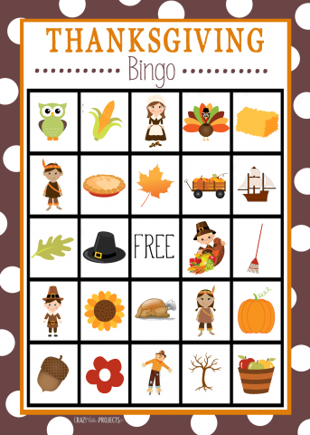 Thanksgiving bingo image