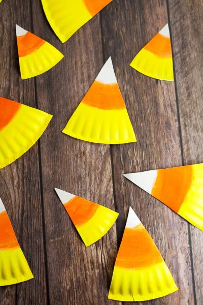 Paper Plate Candy Corn
