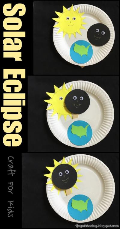 Solar Eclipse Paper Plate