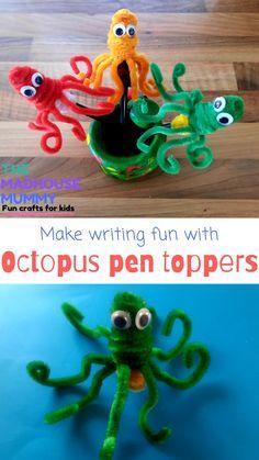 Octopus pen topper