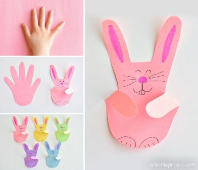 handprint bunnies