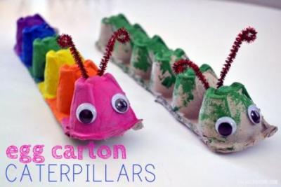 Egg Carton Caterpillar Craft