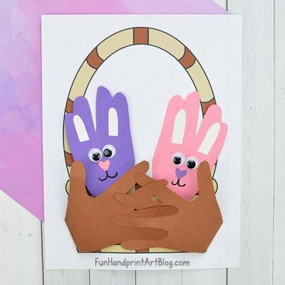 Handprint bunnys