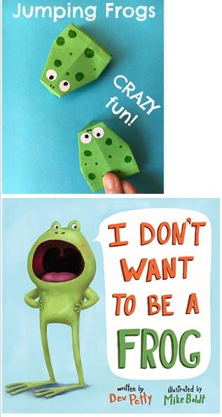 I Don't Want To Be a Frog & Jumping Frog Craft 
