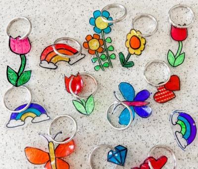 Shrinky Dink Keychains