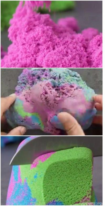 DIY kinetic sand