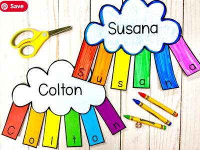 Rainbow Name Craft 