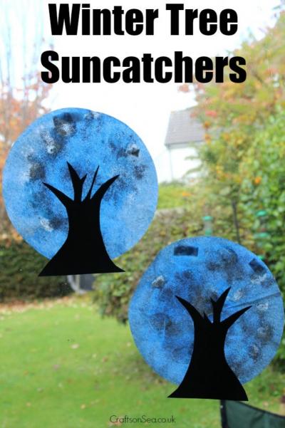 Winter Tree Suncatchers
